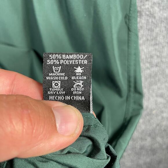 Dixxon Performance Bamboo Series Button Up Shirt Men's 3X Green Casual - Picture 9 of 12